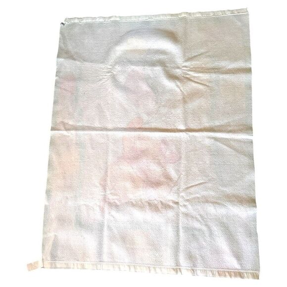 DISNEY Baby Kids Baby Blanket Vintage Crib‎ Winnie The Pooh Bear Satin Trim 90s - Picture 2 of 4